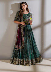 Iznik Global Exquisite Formal Wear Net Collection 3 Piece Unstitched