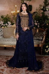 Maryams Embroidered Chiffon Wedding Collection 3 Piece Unstitched / Stitched