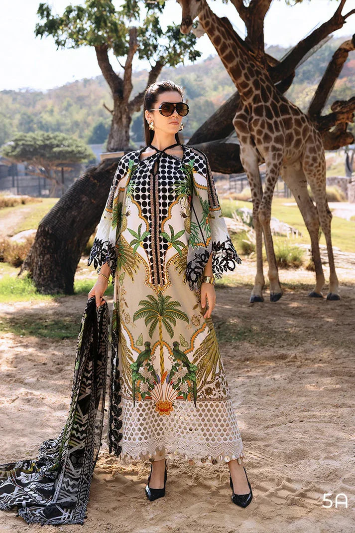 Maria B Luxury Lawn Embroidered 3 piece Unstitched / Stitched