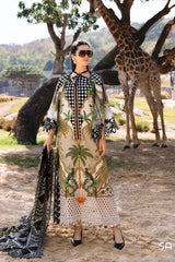 Maria B Luxury Lawn Embroidered 3 piece Unstitched / Stitched