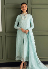 Qalamkar Lawn Chikan Kari Embroidered 3 Piece Unstitched / Stitched