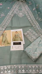 Farasha Luxe Embellished Embroidered Chiffon 3 Piece Unstitched / Stitched