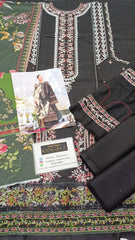 Hussain Rehar Luxury Embroidered Lawn 3 Piece Unstitched / Stitched