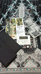 Bin Ilyas Luxury Lawn Embroidered Dress 3Piece Unstithced