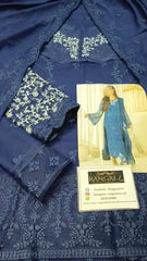Azure Luxe Embellished Embroidered Chiffon 3 Piece Unstitched / Stitched