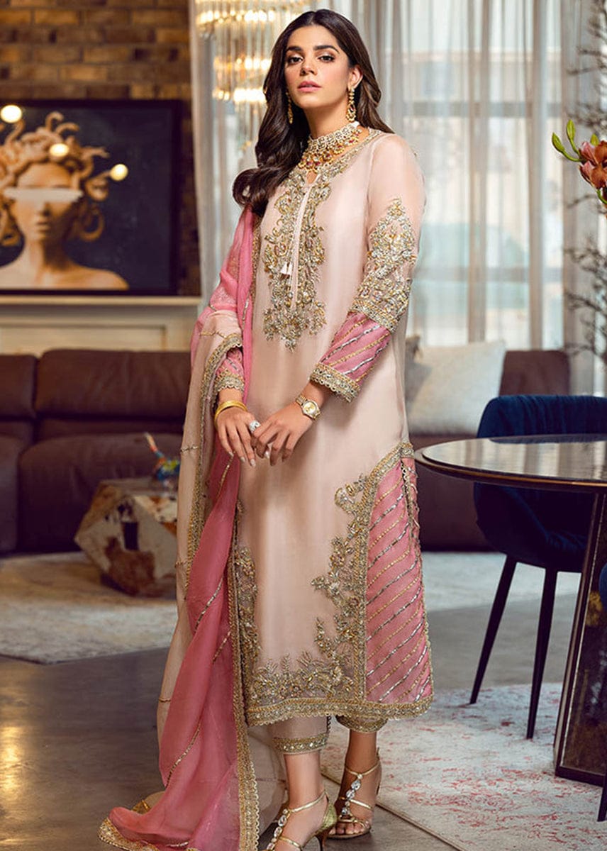 Agha Noor organza Emb Formal Collection 3 Piece Unstitch