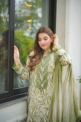 Aneela's Luxury Lawn Emb Collection 3Piece Unstitched / Stitched