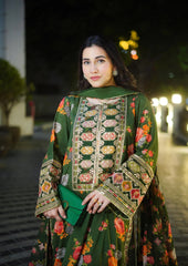 Aneela's Luxury Silk Emb Collection Digital Printed 3 Piece Unstitched