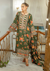 Aneela's Luxury Silk Emb Collection Digital Printed 3 Piece Unstitched