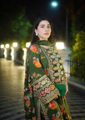 Aneela's Luxury Silk Emb Collection Digital Printed 3 Piece Unstitched