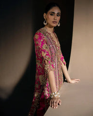 Sana Safinaz Raw Silk Hand Work Embroidered 3 Piece Unstitched / Stitched
