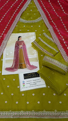 Zarif Roohi Sequins Embroidered Chiffon Unstitched / Stitched