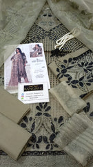 Maria B Luxury Lawn Chikan kari Embroidery 3piece Unstitched