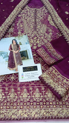 Asim Jofa Chiffon Embroidery Formal Collection 3Piece Unstitched