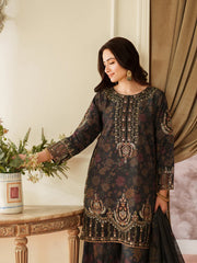 Mohagni Luxury Lawn Embroidered 3 Piece Unstitched / Stitched