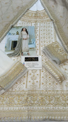 Dhanak Rang By Asim Jofa Embroidered Chiffon Dress 3piece Unstitched