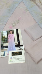 Lulusar Chiffon Embroidery Luxury Collection 3piece Unstitcehd