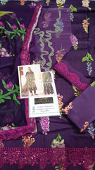Maria B Luxury Lawn Embroidered 3 piece Unstitched / Stitched