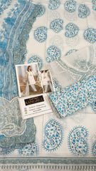 Maria B Luxury Lawn Embroidered 3 piece Unstitched / Stitched