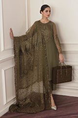 Baroque Embroidered Chiffon Collection 3 Piece Unstitched