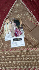 Lallaria By Noorma Kaamal Luxury Embroidered Chiffon 3 piece Unstitched