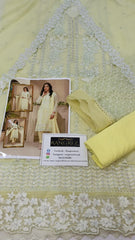 Azure luxury Chiffon Embroidered 3 Piece Unstitched