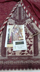 Asim Jofa Luxury Chiffon Embroidered 3 piece Unstitched