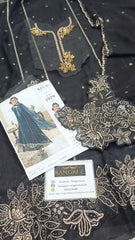 Azure luxury Chiffon Embroidered 3 Piece Unstitched / Stitched