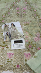 Mariaa B Couture Mint Green Embroidery Maxi Unstitchd