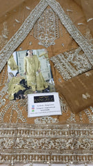 Gulaal Wedding Collection Embroidered Net Dress Hand Work 3 Piece Unstitched