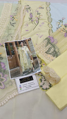 Crimson Luxery Chickenkari Collection 3 Piece Unstitched / Stitched