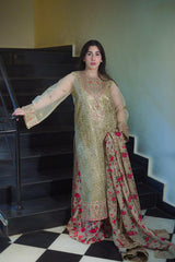 Aneela's Luxury Organza Emb Collection 3 Piece Unstitched