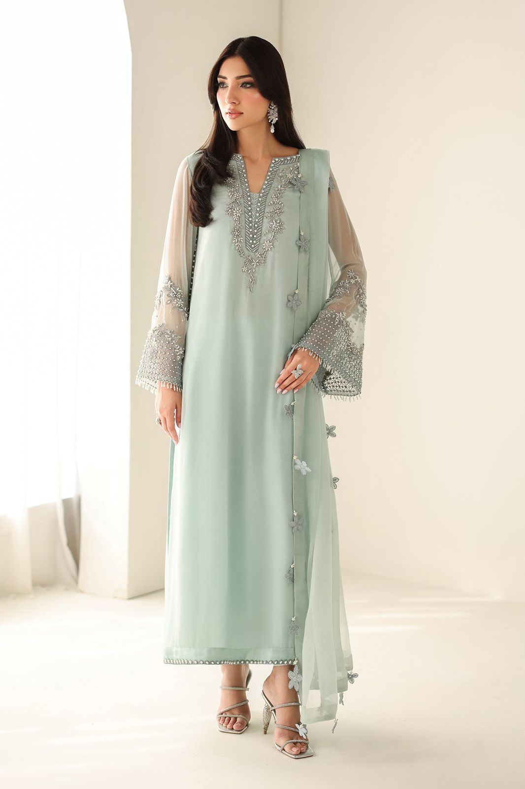 Baroque Embroidered Chiffon Collection 3 Piece Unstitched