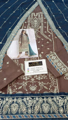Asim Jofa Luxury Chiffon Embroidered 3 Piece Unstitched