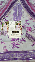 Aneela's Digital Printed Luxury Lawn Emb Collection 3Piece Unstitched