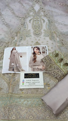 Jazmin Luxury Organza Dress Embroidered 3 Piece Unstitched