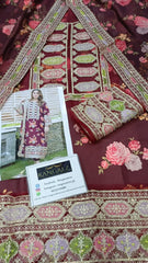 Aneela's Luxury Silk Emb Collection Digital Printed 3 Piece Unstitched