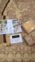 Asifa Nabeel Luxury Lawn Printed Embroidered 3 Piece Unstitched / Stitched