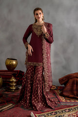 Iznik Chiffon Formal Collection Embroidered 3piece Unstitched / Stitched