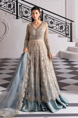Maria B Embroidered Wedding Collection Soft Net Maxi Unstitched