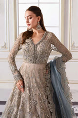Maria B Embroidered Wedding Collection Soft Net Maxi Unstitched