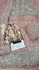 Crimsom Luxury Organza Maxi Bridal Embroidered 3 Piece Unstitched / Stitched