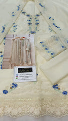Agha Noor Chiffon Embroidered Formal Collection 3 Piece Unstitch