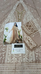 Azure Luxury Chiffon Embroidered 3pcs Unstitched / Stitched