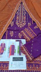 Rangrez Chiffon Luxury Embroidery 3piece Unstitched
