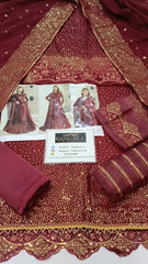 Alizeh Embroidered Chiffon Maxi 3 Piece Unstitched