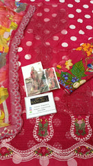 Maria B Luxury Lawn Embroidered 3 piece Unstitched / Stitched
