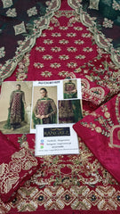 Abeera Usman Raw Silk Handwork Embroidered 3 Pcs Unstitch / Stitched