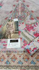 Charizma Embroidered Multi Floral Luxury Chiffon 3 piece Unstitched