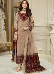 Nainsukh Formal Chiffon Collection Embroidered 3 Piece Unstitched / Stitched